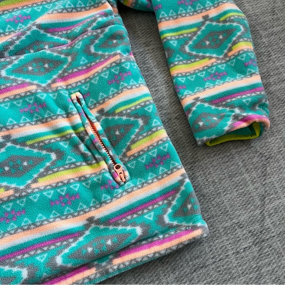 Chubbs Chubbies Men’s Blue/Pink Reversible Windbreaker/Fleece Half Zip Pullover - Picture 3 of 13